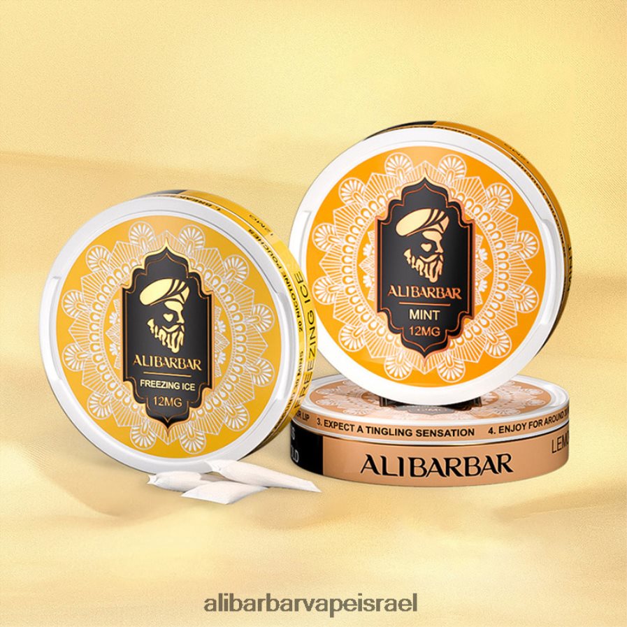 Alibarbar Flavours - H6J2H680 Alibarbar שקיות ניקוטין פטל חמוץ אוכמניות