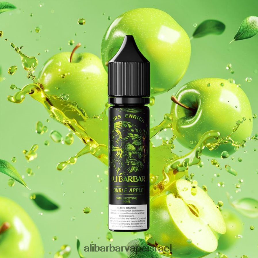 Alibarbar Nicotine Vape - H6J2H6111 Alibarbar רציף אוניקס נרגילה תפוח כפול