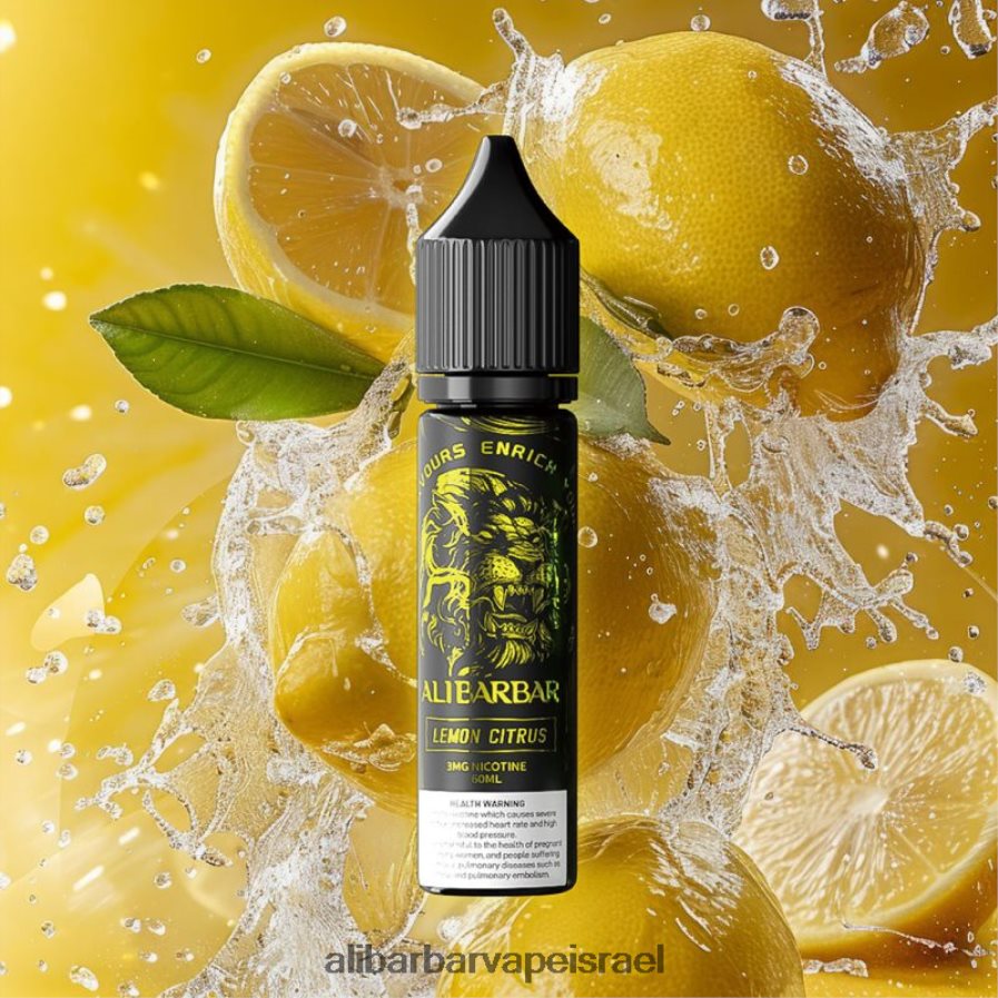 Alibarbar Vape Nicotine - H6J2H6108 Alibarbar רציף אוניקס נרגילה הדרים לימון